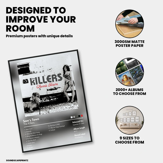 The Killers — Sam’s Town Album Poster — premium poster features