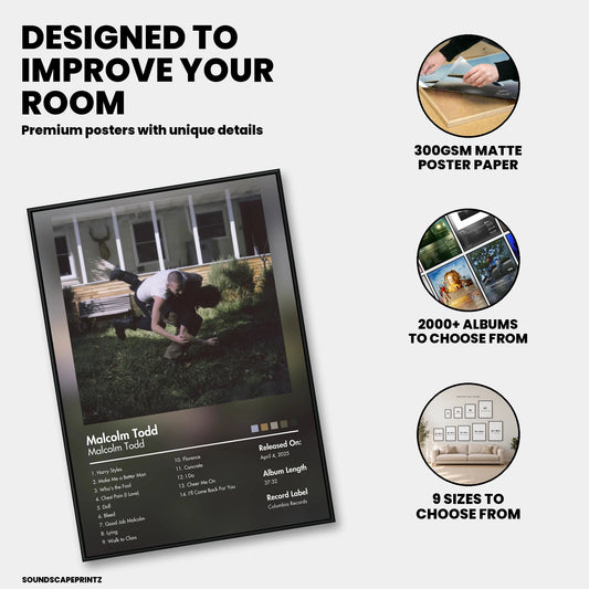 Malcolm Todd — Malcolm Todd Album Poster — premium poster features