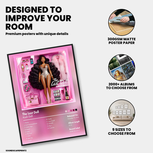 Kash Doll — The Last Doll Album Poster — premium poster features