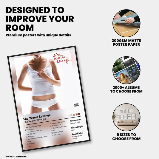 She Wants Revenge — She Wants Revenge Album Poster — premium poster features