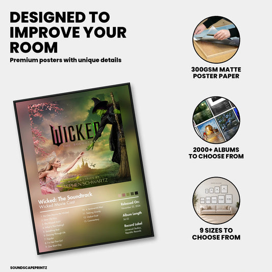 Stephen Schwartz — Wicked: The Soundtrack Album Poster — premium poster features