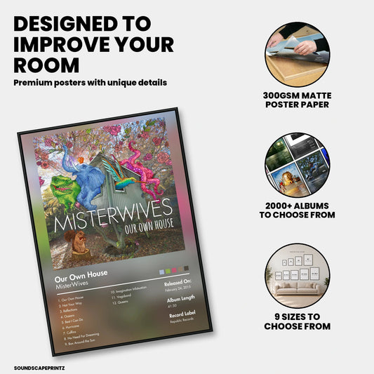 MisterWives — Our Own House Album Poster — premium poster features