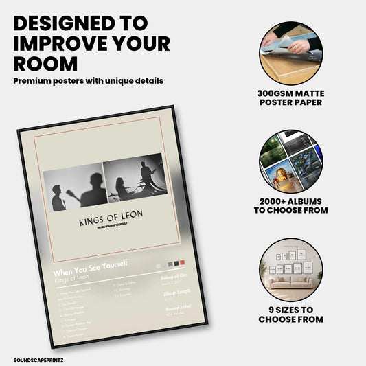 Kings of Leon — When You See Yourself Album Poster — premium poster features