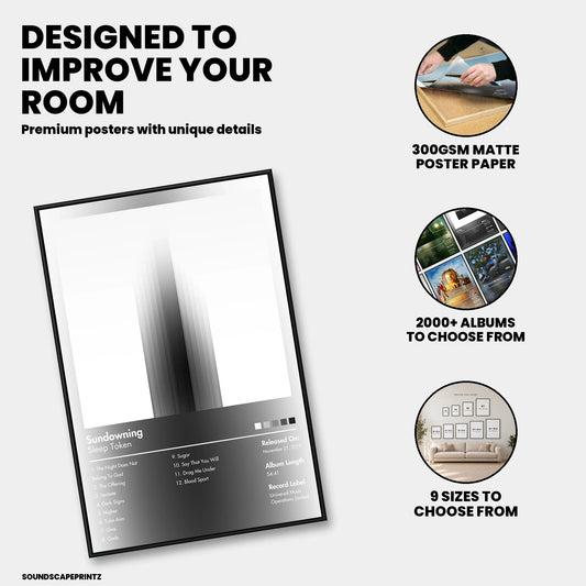 Sleep Token — Sundowning Album Poster — premium poster features