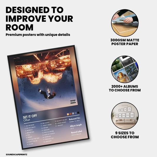 Offset — Set It Off Album Poster — premium poster features