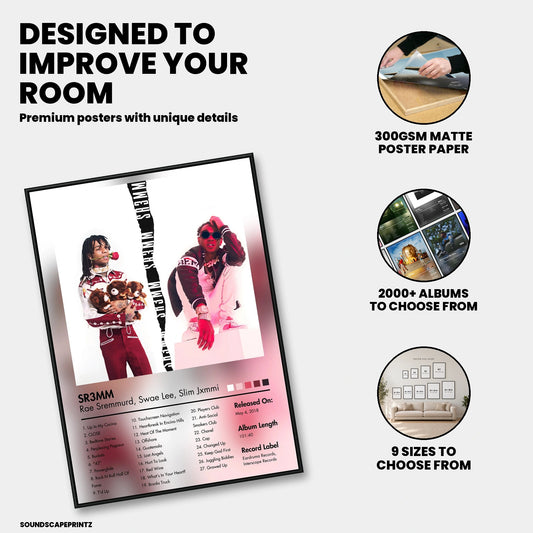 Rae Sremmurd — SR3MM Album Poster — premium poster features