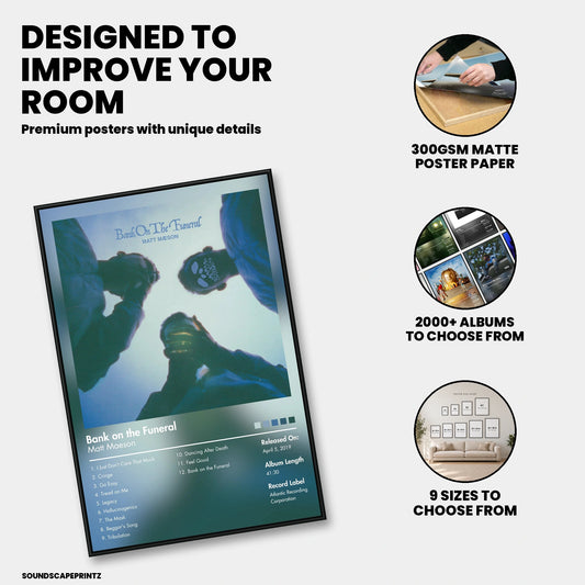 Matt Maeson — Bank On the Funeral Album Poster — premium poster features