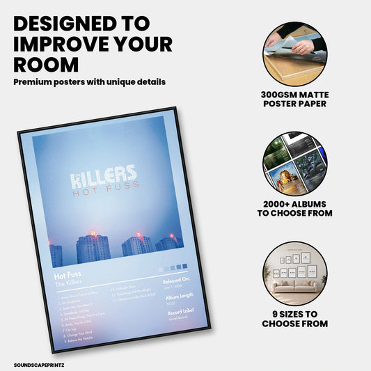 The Killers — Hot Fuss Album Poster — premium poster features