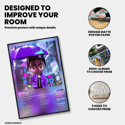 Sleepy Hallow — Still Sleep? Album Poster — premium poster features