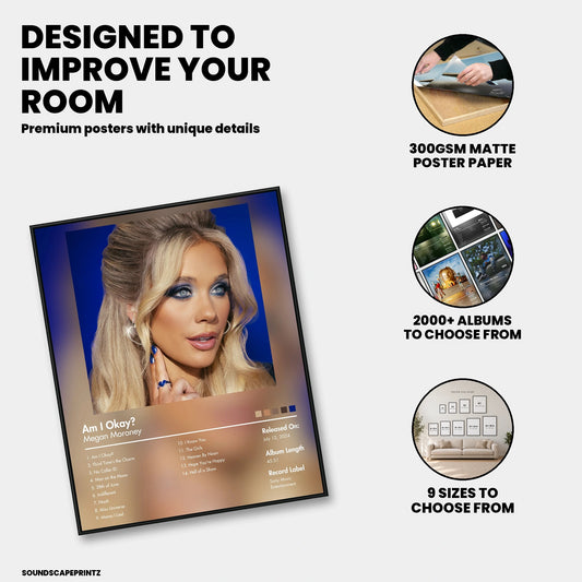 Megan Moroney — Am I Okay? Album Poster — premium poster features