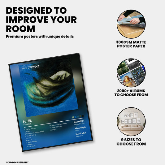 Provinz — Pazifik Album Poster — premium poster features