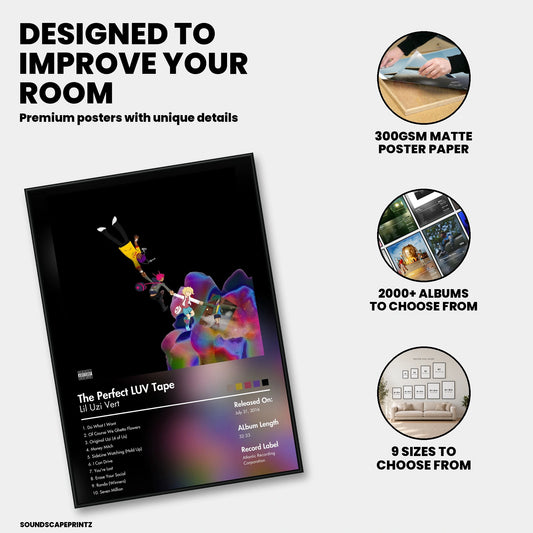 Lil Uzi Vert — The Perfect LUV Tape Album Poster — premium poster features