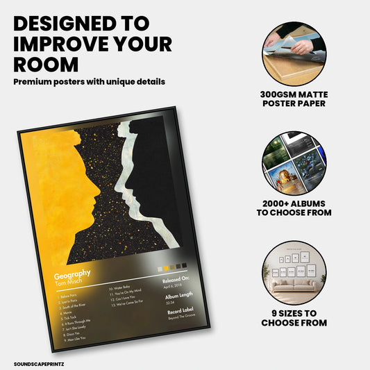 Tom Misch — Geography Album Poster — premium poster features