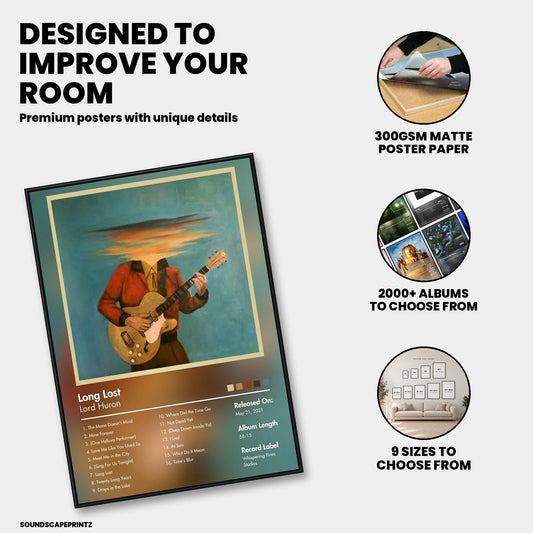 Lord Huron — Long Lost Album Poster — premium poster features