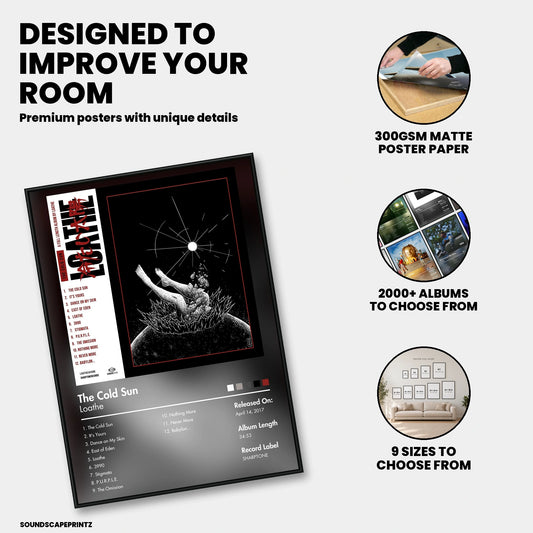 Loathe — The Cold Sun Album Poster — premium poster features