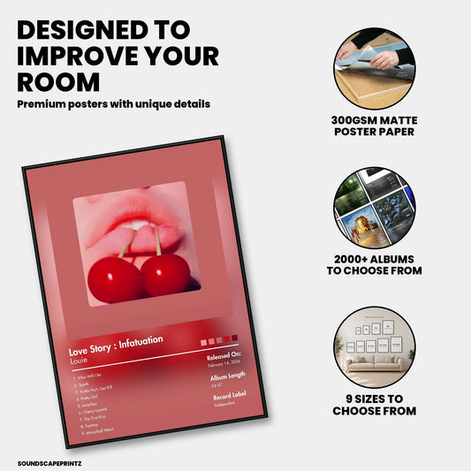 Louie — Love Story : Infatuation Album Poster — premium poster features