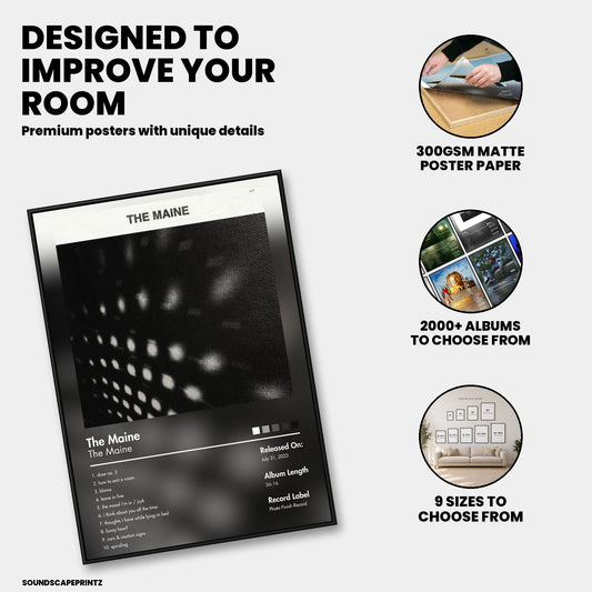 The Maine — The Maine Album Poster — premium poster features