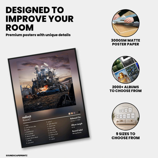 Knock2 — nolimit Album Poster — premium poster features