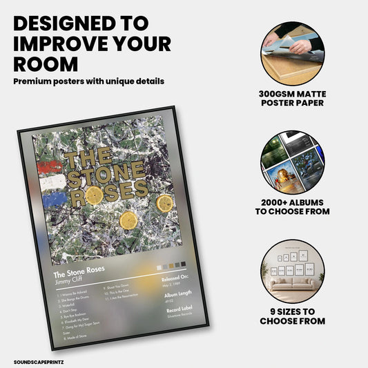 The Stone Roses — The Stone Roses Album Poster — premium poster features
