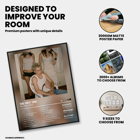 The Kid LAROI — THE FIRST TIME Album Poster — premium poster features