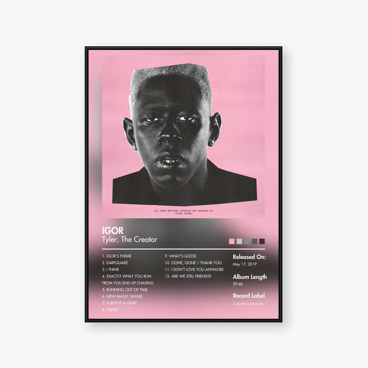 Tyler, The Creator — IGOR Album Poster — Blur frame mockup
