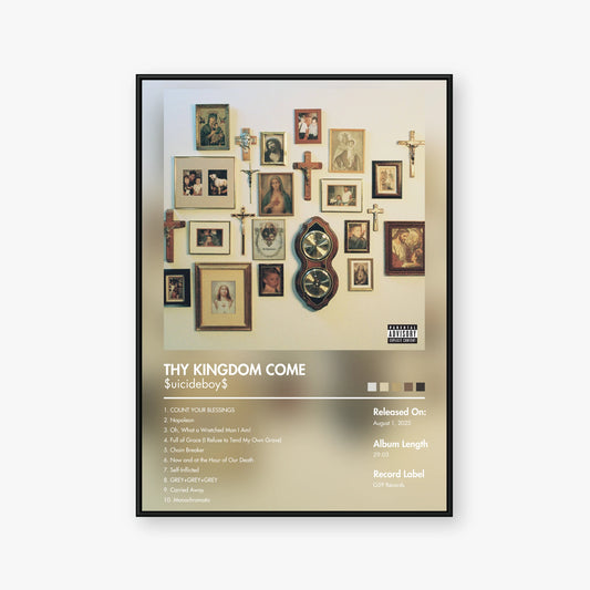 $uicideboy$ — Thy Kingdom Come Album Poster — Blur frame mockup