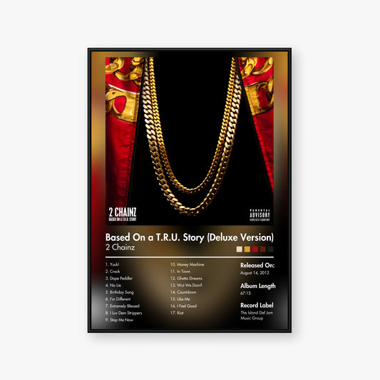 2 Chainz — Based On a TRU Story (Deluxe Version) Album Poster — Blur frame mockup