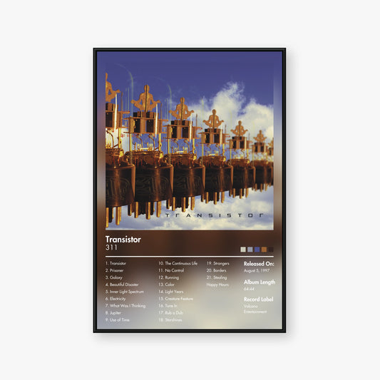 311 — Transistor Album Poster — Blur frame mockup