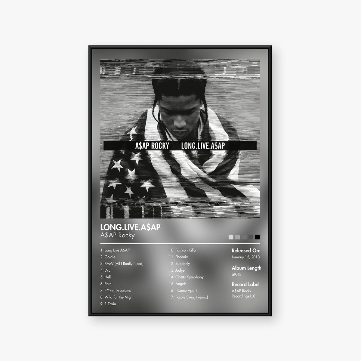 A$AP Rocky — LONG.LIVE.A$AP Album Poster — Blur frame mockup
