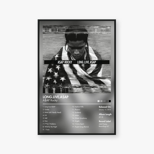 A$AP Rocky — LONG.LIVE.A$AP Album Poster — Blur frame mockup
