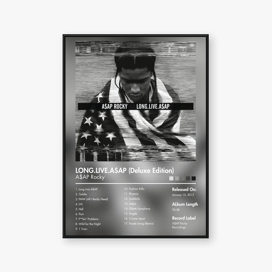 A$AP Rocky — LONG.LIVE.A$AP (Deluxe) Album Poster — Blur frame mockup