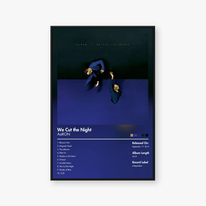 AaRON — We Cut the Night Album Poster — Blur frame mockup