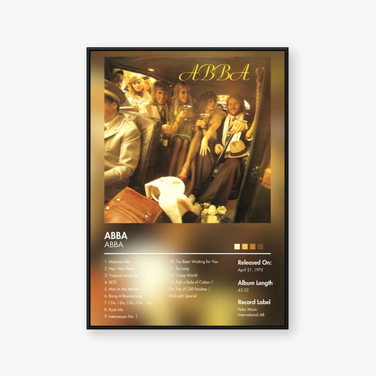 ABBA — ABBA Album Poster — Blur frame mockup