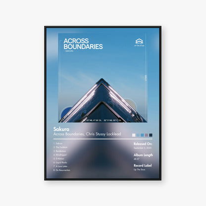 Across Boundaries & Chris Stussy & Locklead — Sakura Album Poster — Blur frame mockup