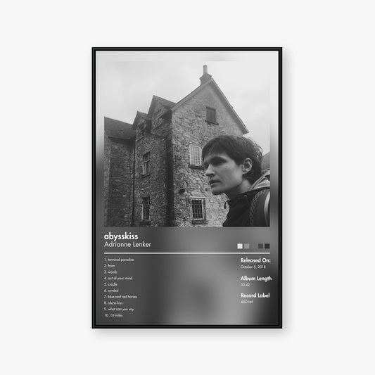 Adrianne Lenker — abysskiss Album Poster — Blur frame mockup