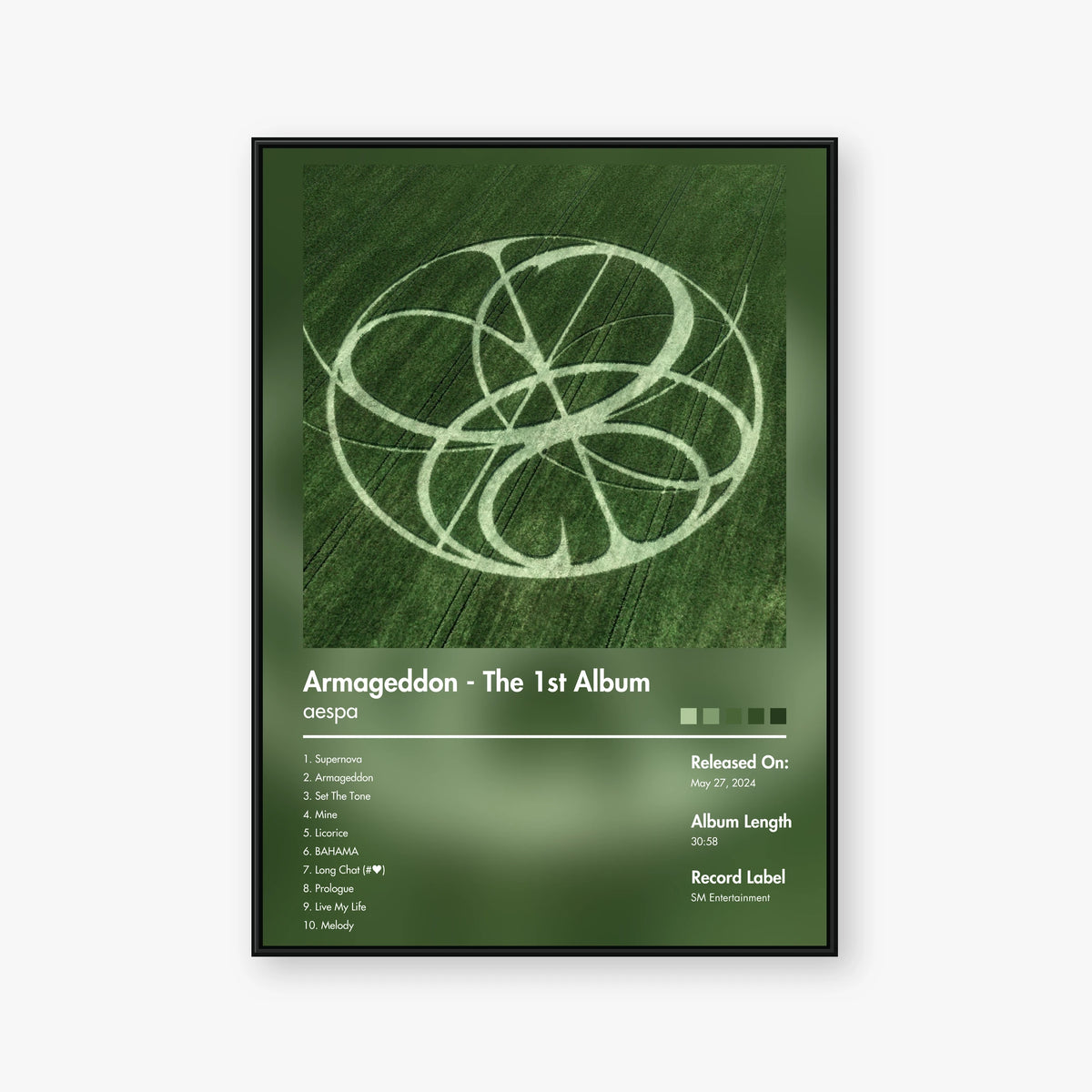 aespa — Armageddon - The 1st Album Album Poster — Blur frame mockup