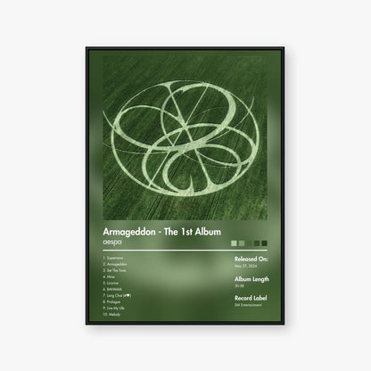 aespa — Armageddon - The 1st Album Album Poster — Blur frame mockup
