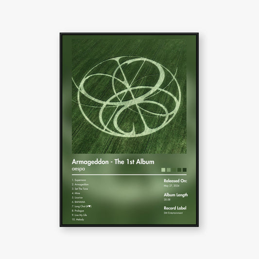 aespa — Armageddon - The 1st Album Album Poster — Blur frame mockup