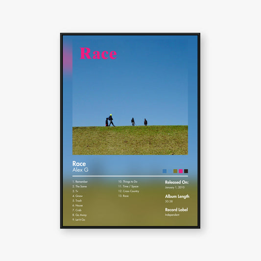 Alex G — Race Album Poster — Blur frame mockup