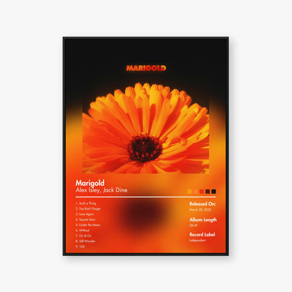 Alex Isley & Jack Dine — Marigold Album Poster — Blur frame mockup