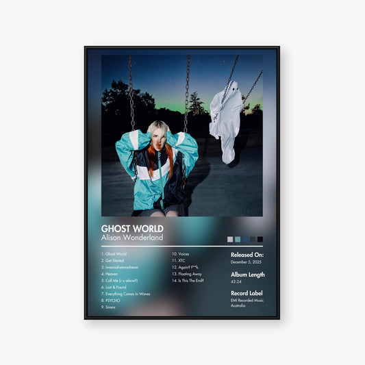 Alison Wonderland — GHOST WORLD Album Poster — Blur frame mockup