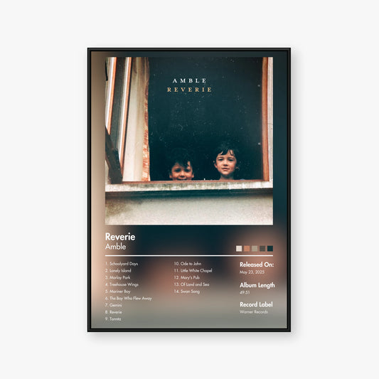 Amble — Reverie Album Poster — Blur frame mockup