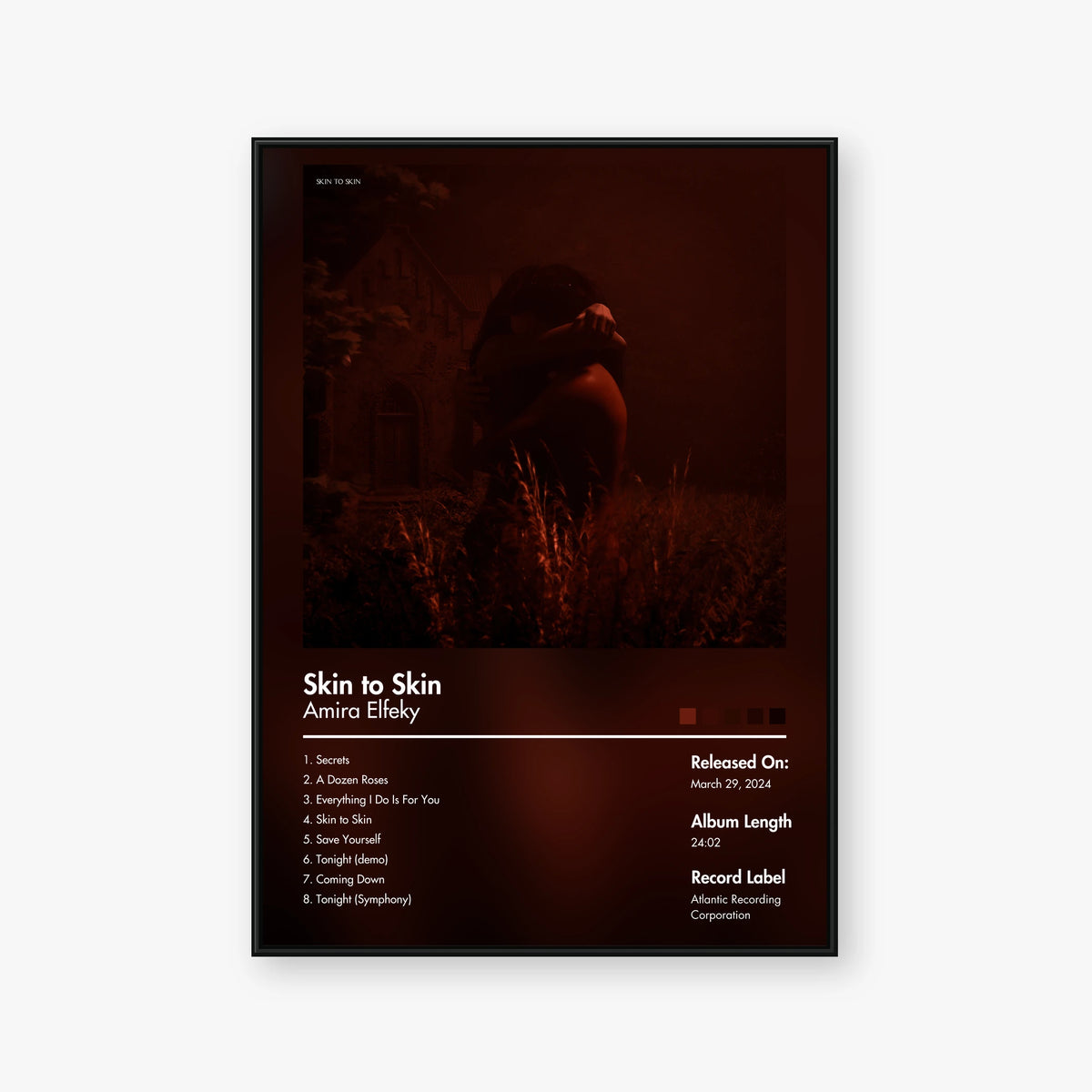 Amira Elfeky — Skin to Skin Album Poster — Blur frame mockup