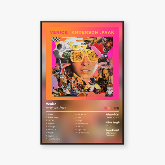Anderson .Paak — Venice Album Poster — Blur frame mockup