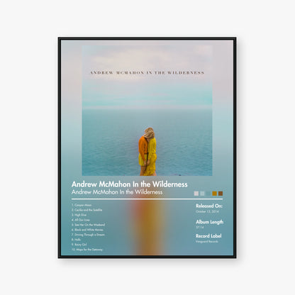 Andrew McMahon in the Wilderness — Andrew McMahon in the Wilderness Album Poster — Blur frame mockup