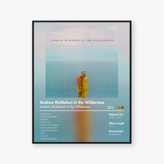 Andrew McMahon in the Wilderness — Andrew McMahon in the Wilderness Album Poster — Blur frame mockup