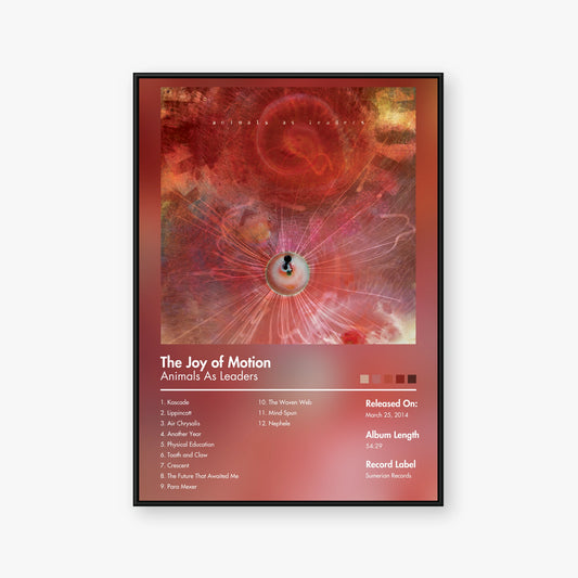 Animals as Leaders — The Joy of Motion Album Poster — Blur frame mockup