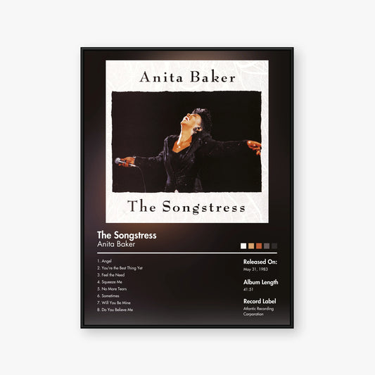 Anita Baker — The Songstress Album Poster — Blur frame mockup