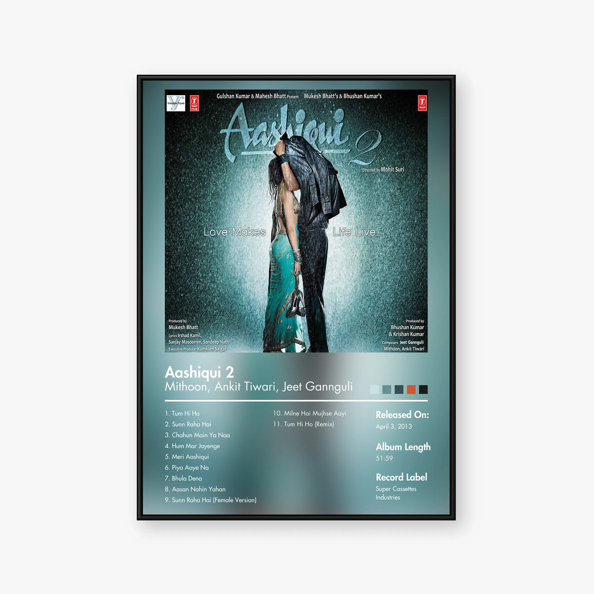 Ankit Tiwari & Jeet Gannguli & Mithoon — Aashiqui 2 Album Poster — Blur frame mockup
