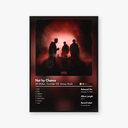 AP Dhillon & Gurinder Gill & Money Musik — Not by Chance Album Poster — Blur frame mockup